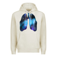 Oatmeal Heather white lungs Premium Hoodie - Bettercallsaul