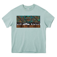 Arona Rusty Sunflowers with Cowhide and Turquoise Heavy Core Tee - RanaPortraitStore