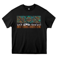 Black Rusty Sunflowers with Cowhide and Turquoise Heavy Core Tee - RanaPortraitStore