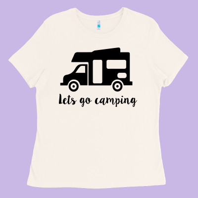 Ladies Tee lets go camping