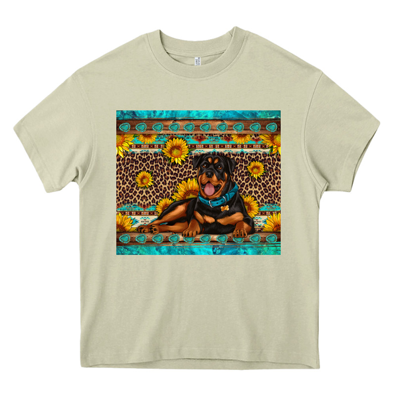 Rottweiler With Western Background Heavy Core Tee by Artiststas | Teevron