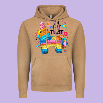 Id Hit That  Mexican Llama Pinata Vintage Hoodie Designed By Jahusdesignshop