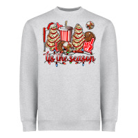 Tis The Season Christmas Tree  Cake Baseball Heavyweight Sweatshirt | Teevron