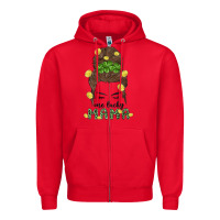 Red one lucky mama Zipper Hoodie - MaliasSmallBusiness