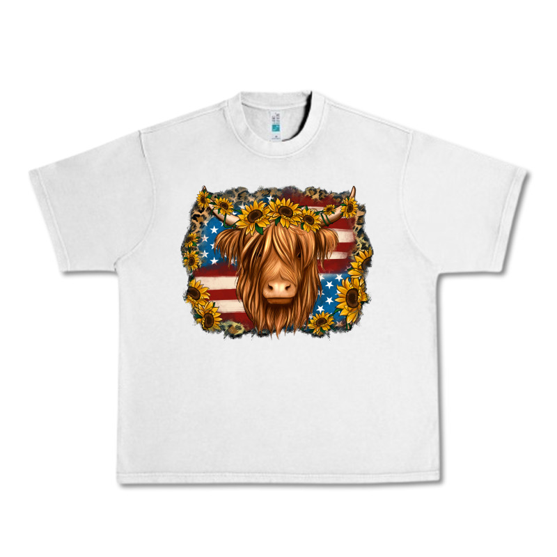 4th Of July Shaggy Cow Urban Heavy Tee by Jasminsmagicworld | Teevron