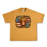 Peanut Butter 4th of july shaggy cow Urban Heavy Tee - Jasminsmagicworld