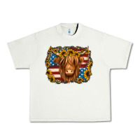 Pistachio 4th of july shaggy cow Urban Heavy Tee - Jasminsmagicworld