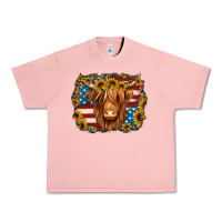 Salmon 4th of july shaggy cow Urban Heavy Tee - Jasminsmagicworld