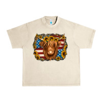 Sandshell 4th of july shaggy cow Urban Heavy Tee - Jasminsmagicworld