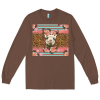 Chestnut llama and roses glitter Long Sleeve Tee - LillyAllenDesigns