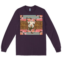 Plum llama and roses glitter Long Sleeve Tee - LillyAllenDesigns