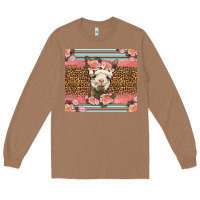 Toasted Coconut llama and roses glitter Long Sleeve Tee - LillyAllenDesigns