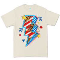 Bone America lightning bolt Premium Tee - texasbilliewilder