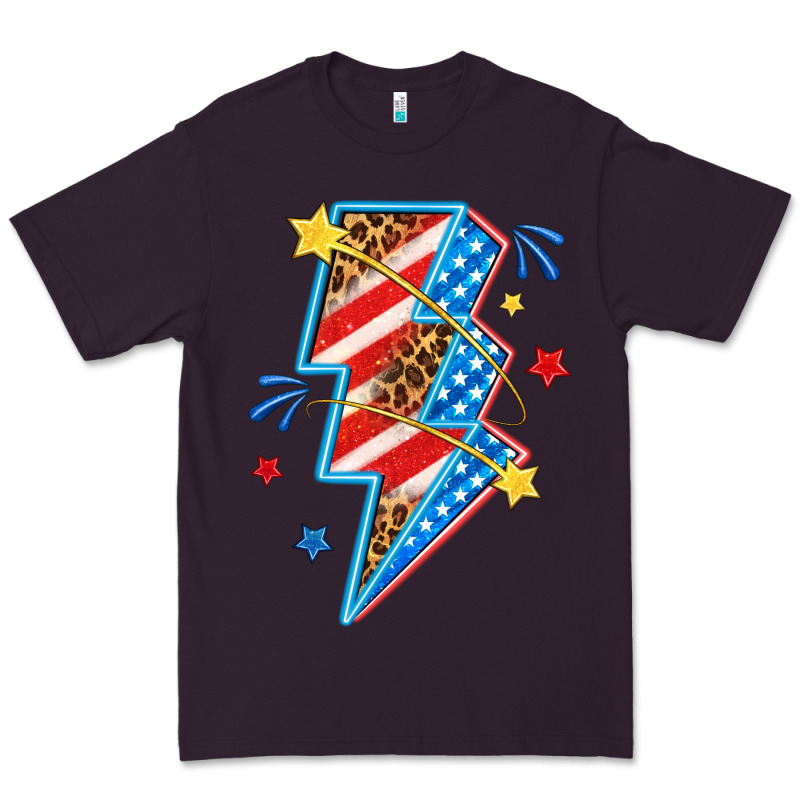 America Lightning Bolt Premium Tee by texasbilliewilder | Teevron