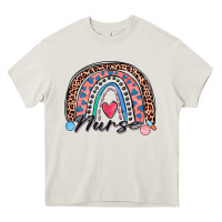 Cream nurse rainbow Heavy Core Tee - Zillion Design Studio