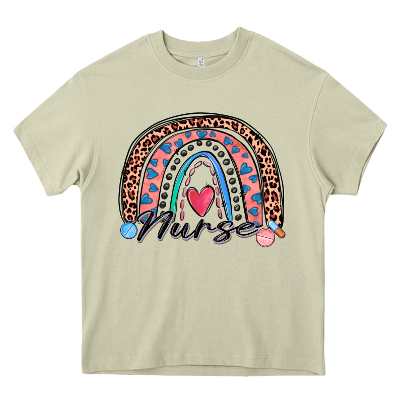 Nurse Rainbow Heavy Core Tee by Zillion Design Studio | Teevron