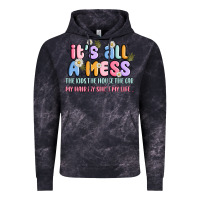 Cloud Black its all a mess Vintage Hoodie - JahusDesignShop