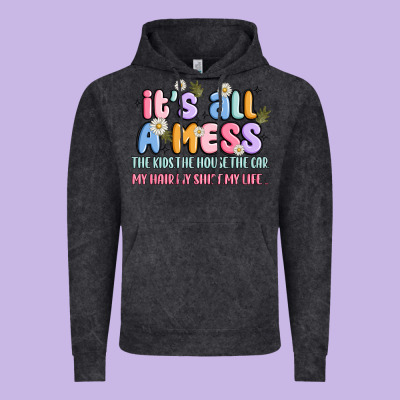 Its All A Mess Vintage Hoodie Designed By Jahusdesignshop