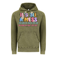 Vintage Olive its all a mess Vintage Hoodie - JahusDesignShop