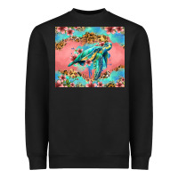 Black floral turtle Heavyweight Sweatshirt - Jasminsmagicworld