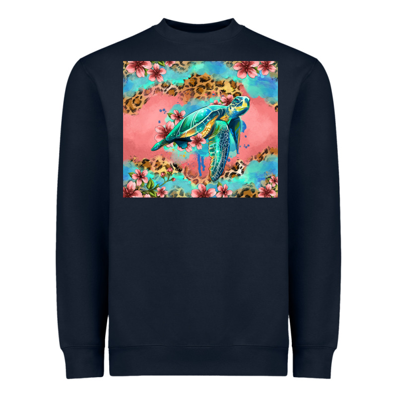 Floral Turtle Heavyweight Sweatshirt by Jasminsmagicworld | Teevron