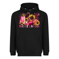 Black tackle cancer Heavyweight Hoodie - LillyAllenDesigns