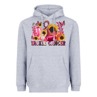 Heather Grey tackle cancer Heavyweight Hoodie - LillyAllenDesigns