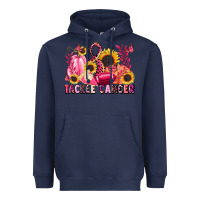 Navy tackle cancer Heavyweight Hoodie - LillyAllenDesigns
