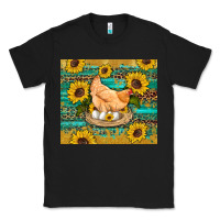 Black western farm chicken coop animals sunflowers leopard turquoise wooden Classic Tee - Artiststas