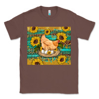 Chestnut western farm chicken coop animals sunflowers leopard turquoise wooden Classic Tee - Artiststas