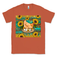 Copper western farm chicken coop animals sunflowers leopard turquoise wooden Classic Tee - Artiststas