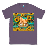 Lavender western farm chicken coop animals sunflowers leopard turquoise wooden Classic Tee - Artiststas