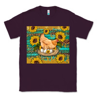 Plum western farm chicken coop animals sunflowers leopard turquoise wooden Classic Tee - Artiststas