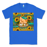 True Royal western farm chicken coop animals sunflowers leopard turquoise wooden Classic Tee - Artiststas