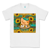 White western farm chicken coop animals sunflowers leopard turquoise wooden Classic Tee - Artiststas