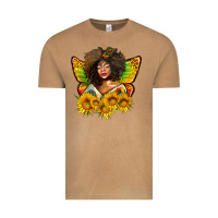 Vintage Camel butterfly afro woman juneteenth Vintage Tee - AdoDesignShop