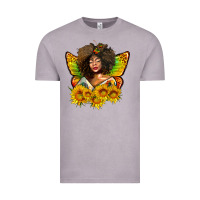 Vintage Zinc butterfly afro woman juneteenth Vintage Tee - AdoDesignShop