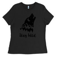 Black stay wild Ladies Tee - Unal Design