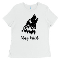 White stay wild Ladies Tee - Unal Design