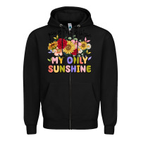 Black you are my sunshine my only sunshine Zipper Hoodie - MaliasSmallBusiness