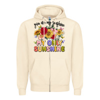 Sandshell you are my sunshine my only sunshine Zipper Hoodie - MaliasSmallBusiness