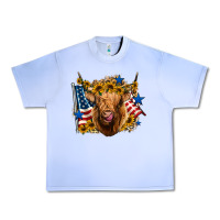 Grape Ice 4th of july shaggy cow leopard background Urban Heavy Tee - Jasminsmagicworld