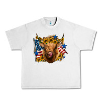 Lunar Rock 4th of july shaggy cow leopard background Urban Heavy Tee - Jasminsmagicworld