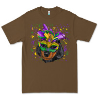 Cacao mardi gras mask dachshund puppy Premium Tee - RanaPortraitStore