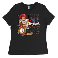 Black let the field be joyful and all that is in it Ladies Tee - JahusDesignShop