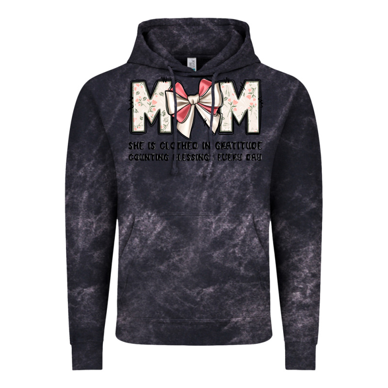 Mom She Is Clothed In Gratitude Counting Blessings Vintage Hoodie by JahusDesignShop | Teevron