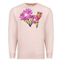 Pale Pink Bitterroot Flower Illustrations Premium Sweatshirt - LillyAllenDesigns