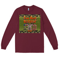 Burgundy Best Bucking Dad Ever Long Sleeve Tee - LillyAllenDesigns
