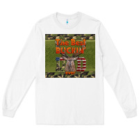 White Best Bucking Dad Ever Long Sleeve Tee - LillyAllenDesigns