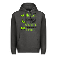 Charcoal Heather I know heaven is a beautiful place because they have my brother Premium Hoodie - Bettercallsaul